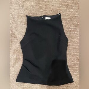 Aritzia Sleeveless Fitted Black Top